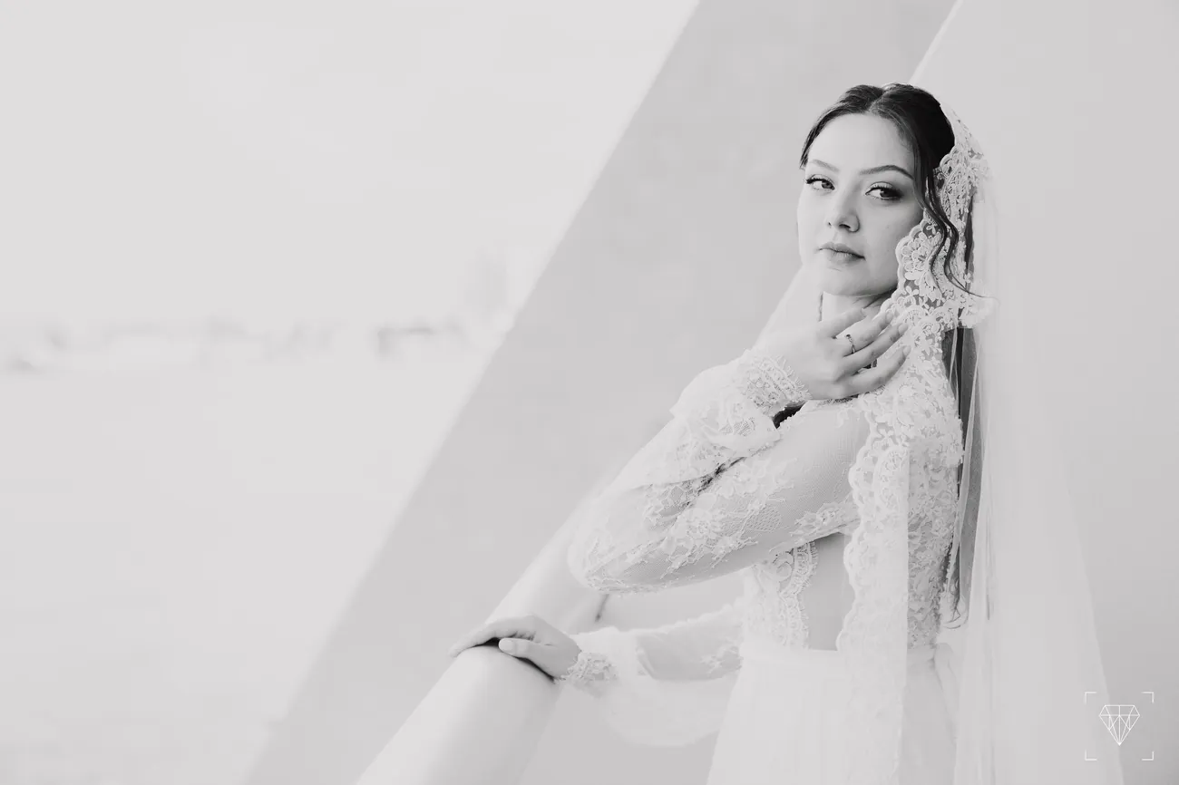Retrato editorial da noiva